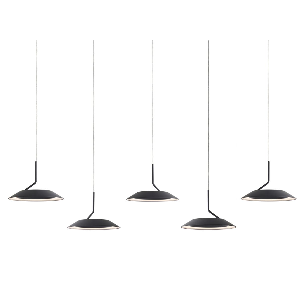 Koncept RYP-L5-SW-MTB Royyo LED 6.5 inch Matte black Pendant Ceiling Light